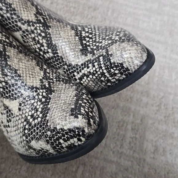 BLONDO | Elvina Snakeskin Waterproof Ankle Boots
