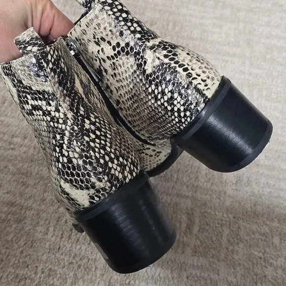 BLONDO | Elvina Snakeskin Waterproof Ankle Boots