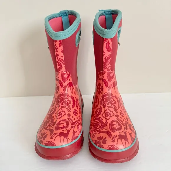 BOGS enchanted deer waterproof winter snow boots, kids girls 3