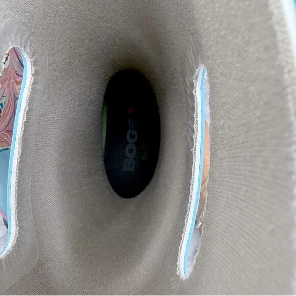 BOGS Rain Boot Marble Light Blue Outdoor Little Girl Size 3