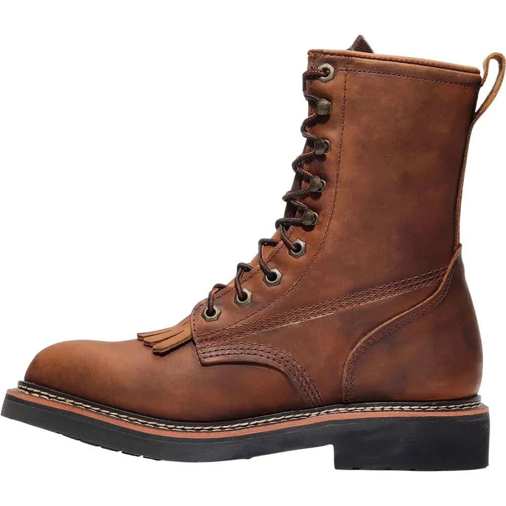 Bonanza Rancher Classic 8” Crazy Brown Lacer Work Boots