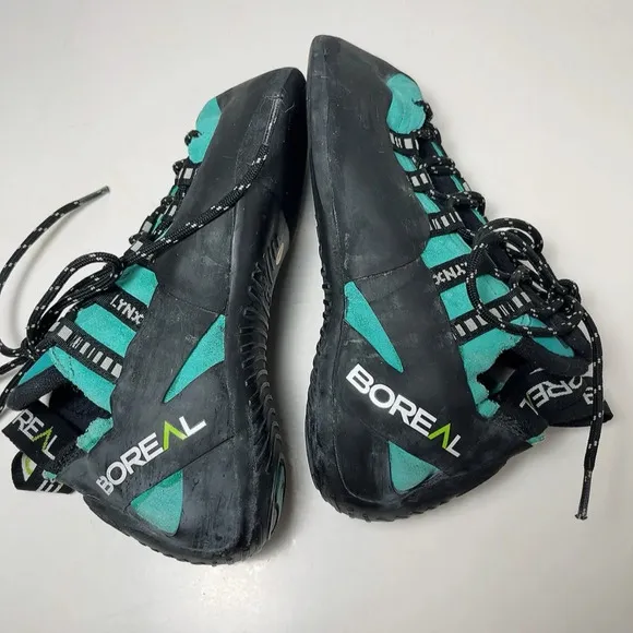 Boreal Womens 6 Lynx Leather Upper Padded Tongue Climbing Shoes