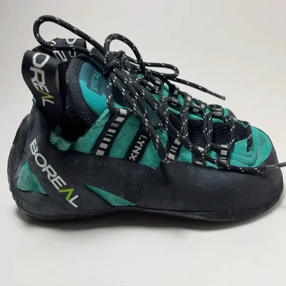 Boreal Womens 6 Lynx Leather Upper Padded Tongue Climbing Shoes