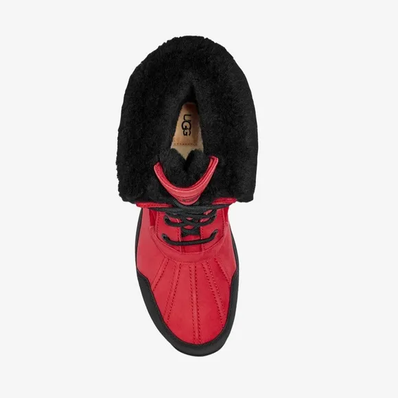 🦋box UGG Australia Butte Mono Lace Up BootsWaterproof Vibram Men's Red size-12