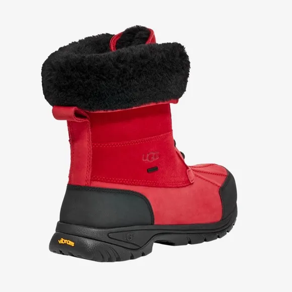 🦋box UGG Australia Butte Mono Lace Up BootsWaterproof Vibram Men's Red size-12