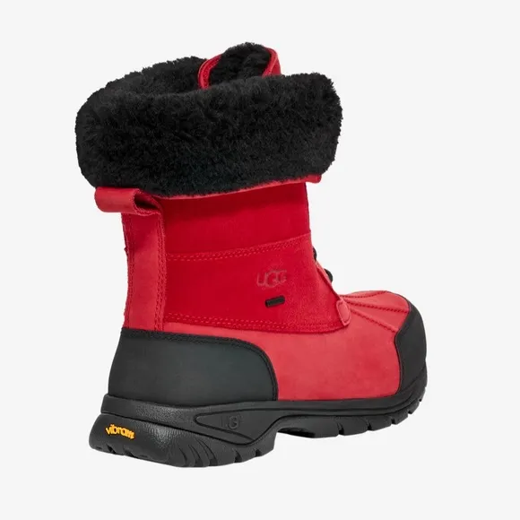 🦋box UGG Australia Butte Mono Lace Up BootsWaterproof Vibram Men's Red size-12