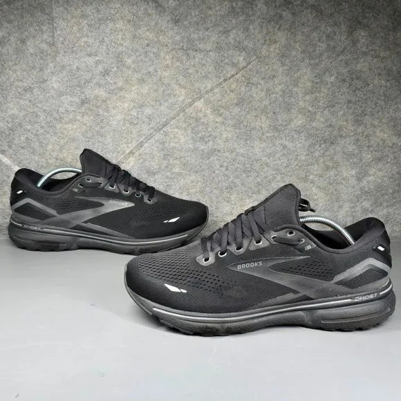 Brooks Ghost 15 Black Running Shoes Men's Size 12 Extra Wide (EE) 1103932E020