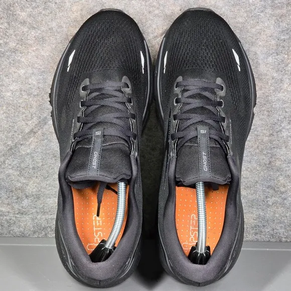 Brooks Ghost 15 Black Running Shoes Men's Size 12 Extra Wide (EE) 1103932E020