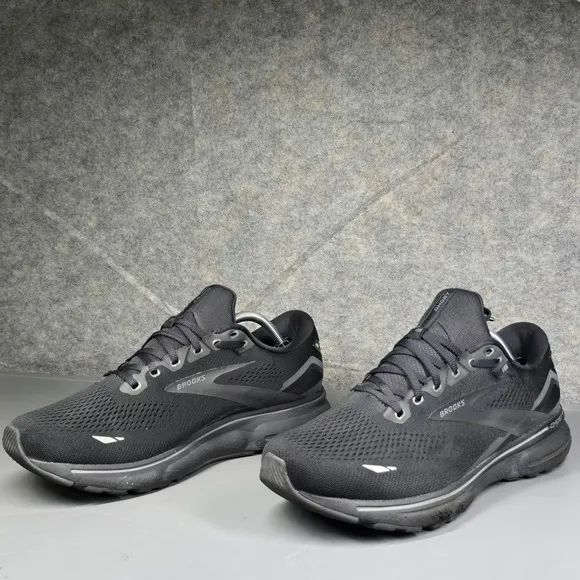 Brooks Ghost 15 Black Running Shoes Men's Size 12 Extra Wide (EE) 1103932E020
