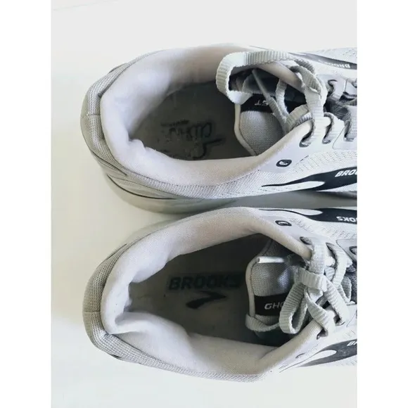 Brooks Ghost 15 Grey Gray Athletic Running Sneakers Shoes 11 EE 2EE Wide