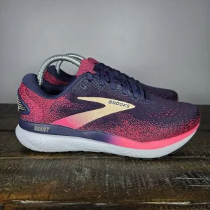 Brooks Ghost 16 Womens Size 9 D Wide Comfy Running Shoes 1204071D422 Purple Pink