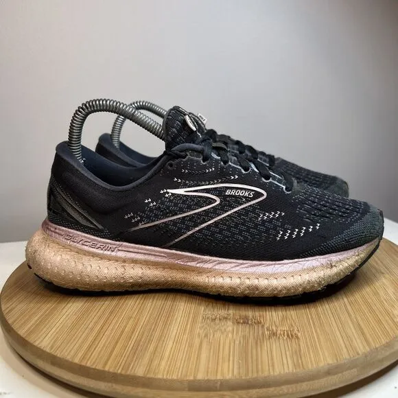 Brooks Glycerin 19 Womens Size 7.5 D Wide Shoes Black Athletic Running Sneakers