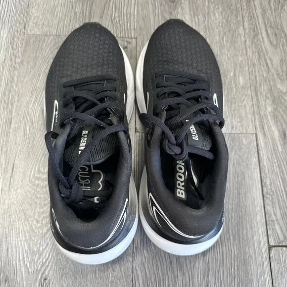 Brooks Glycerin 21 Womens 6.5 Wide Shoes Black Running Sneaker Gym 1204081D090