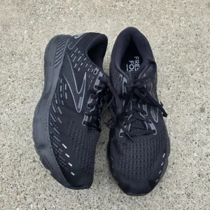 Brooks Glycerin GTS 20  Black Running Shoes Men Size 12 Wide (2E)
