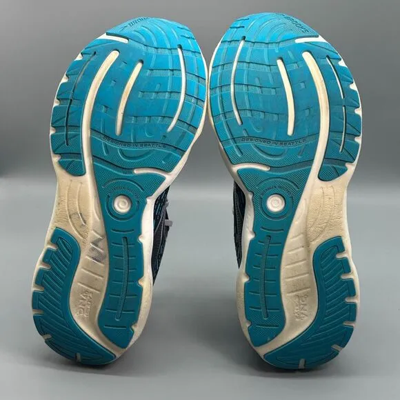Brooks Glycerin Gts 20 Women's 10 Blue Athletic Shoes Lace Up Running Sneakers