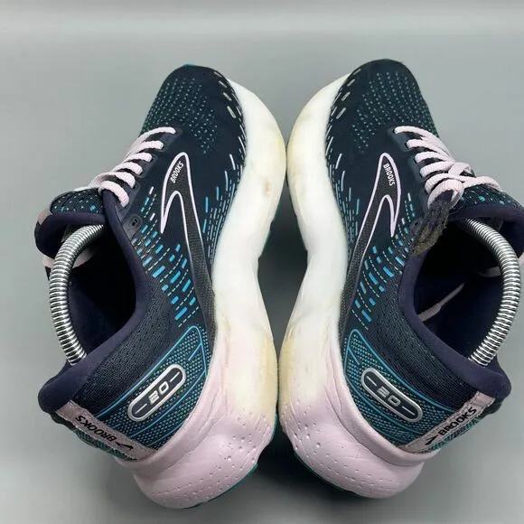 Brooks Glycerin Gts 20 Women's 10 Blue Athletic Shoes Lace Up Running Sneakers