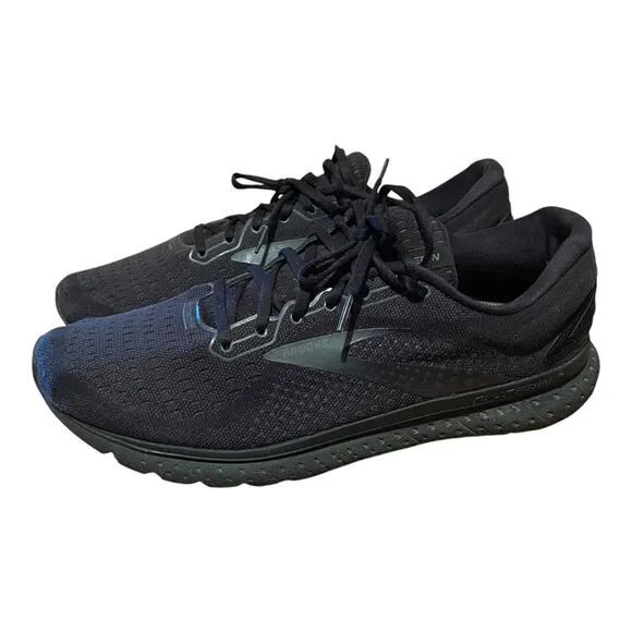 Brooks Mens Glycerin 18 Running Shoes Triple Black Size 13