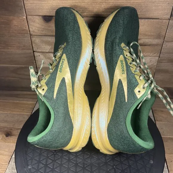 Brooks Shoes Women Size 9 Launch 7 Run Lucky St. Patricks Day Green Gold Shoes