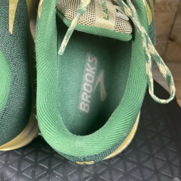 Brooks Shoes Women Size 9 Launch 7 Run Lucky St. Patricks Day Green Gold Shoes