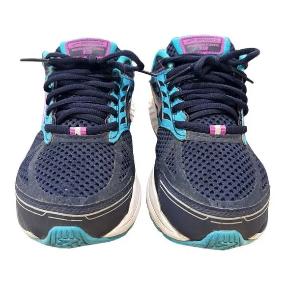 Brooks Womens Addiction‎ 13 DNA 1202531D456 Black Teal Running Shoes 8D Wide