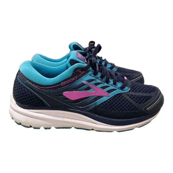 Brooks Womens Addiction‎ 13 DNA 1202531D456 Black Teal Running Shoes 8D Wide