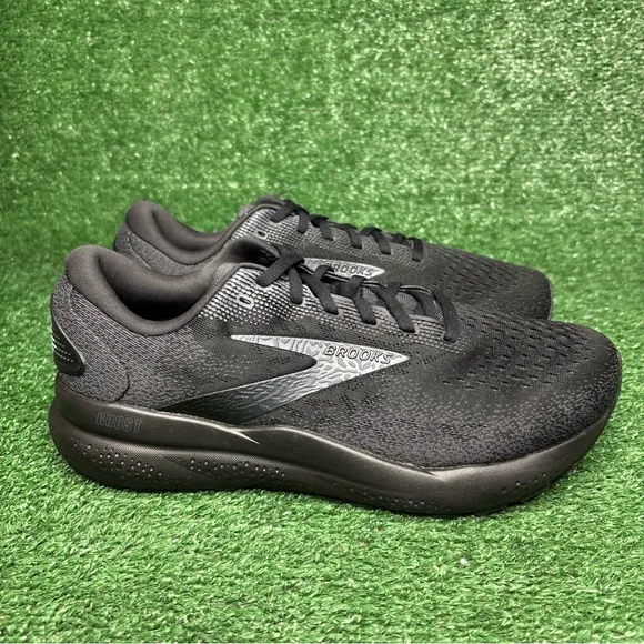 Brooks Women's Ghost 16 Lace Up Running Shoes Black Size 11 Extra Wide 2E - NEW