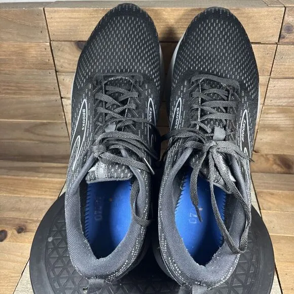 Brooks Levitate 5 Running Shoes Black/Ebony/Grey US Men Size 13 No INSOLES