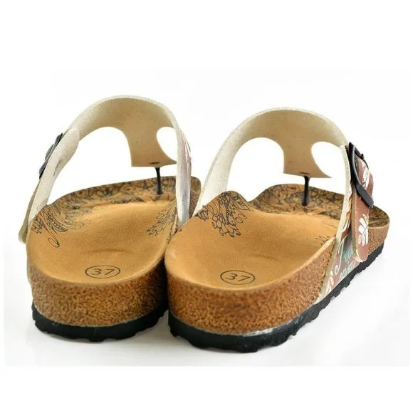 Brown Arrow T-Strap Sandal - Calceo Line of Goby Shoes