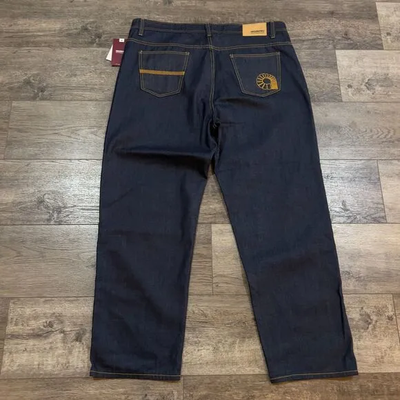 BUNDLE! 2 Pair of New Akademiks Wide Leg Baggy Jeans Big &amp; Tall Men's Size 46x34