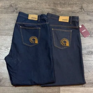 BUNDLE! 2 Pair of New Akademiks Wide Leg Baggy Jeans Big &amp; Tall Men's Size 46x34