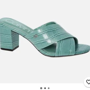 Calvin Klein Women's Turquoise Slide Sandals
