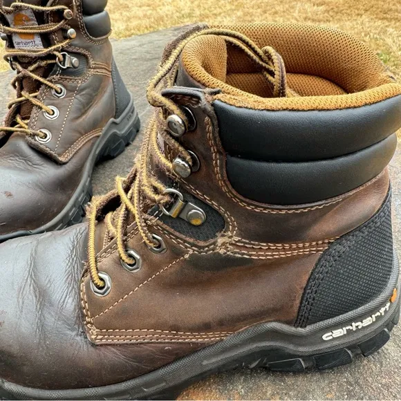 Carhartt Women Rugged Flex 6&quot; Comp Toe Work Boot CWF5355 Lace Up Durable 6.5