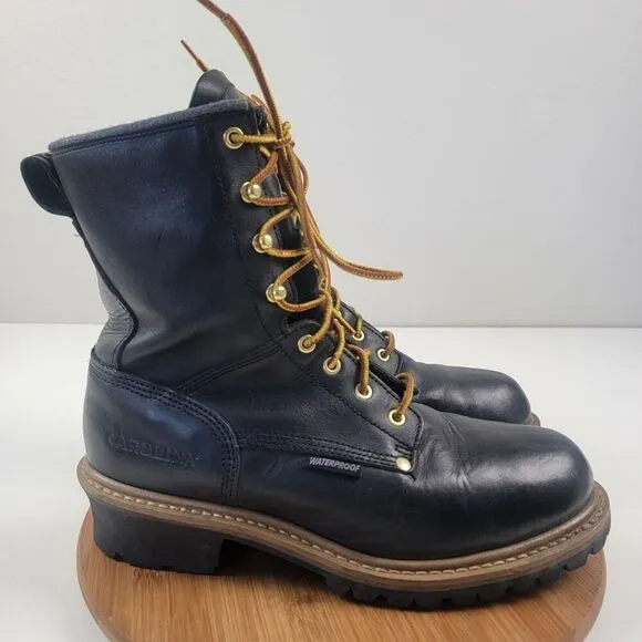 Carolina Men's CA8823 Elm 8&quot; Waterproof Logger Work Boots Shoe Size 11.5 D Tall
