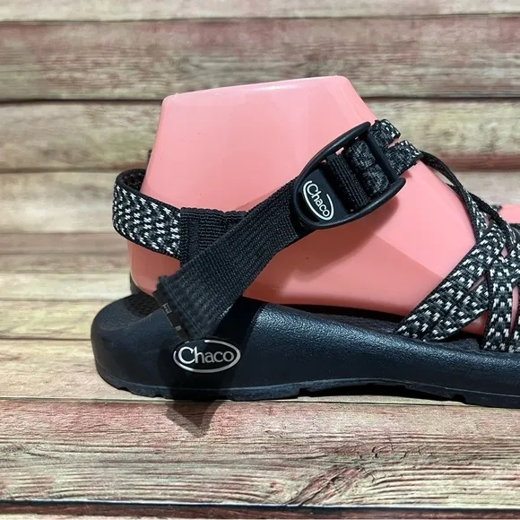 Chaco Black And White ZX2 Sandals