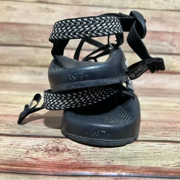 Chaco Black And White ZX2 Sandals