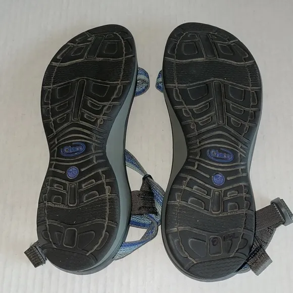 Chaco Blue And Gray Sandals
