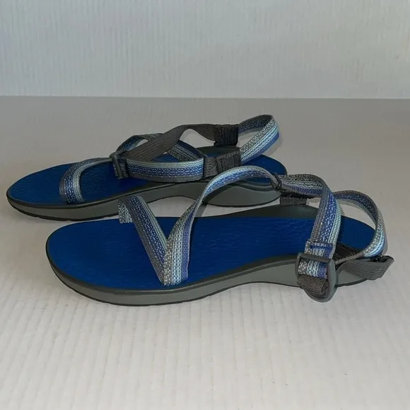Chaco Blue And Gray Sandals