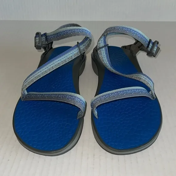 Chaco Blue And Gray Sandals