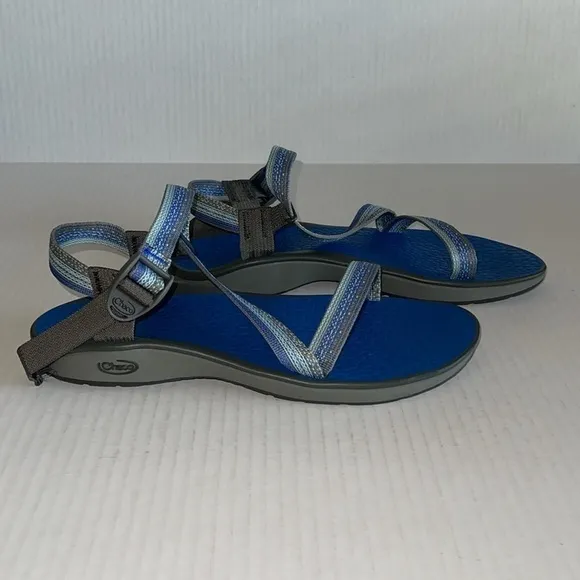 Chaco Blue And Gray Sandals
