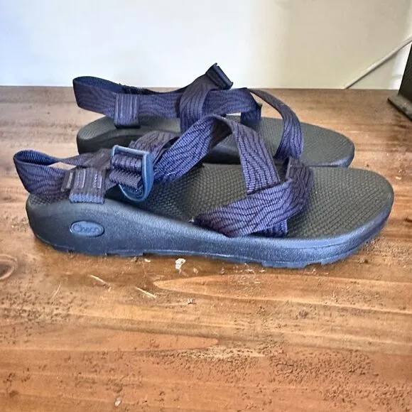 Chaco Navy Blue and Teal Sandal Slides,size 12