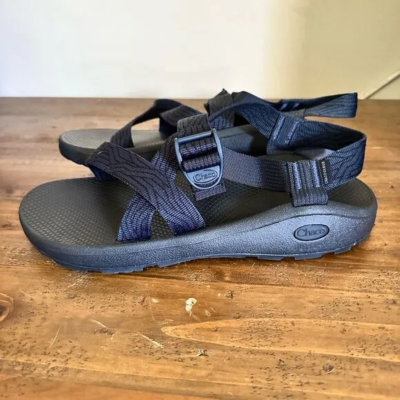 Chaco Navy Blue and Teal Sandal Slides,size 12