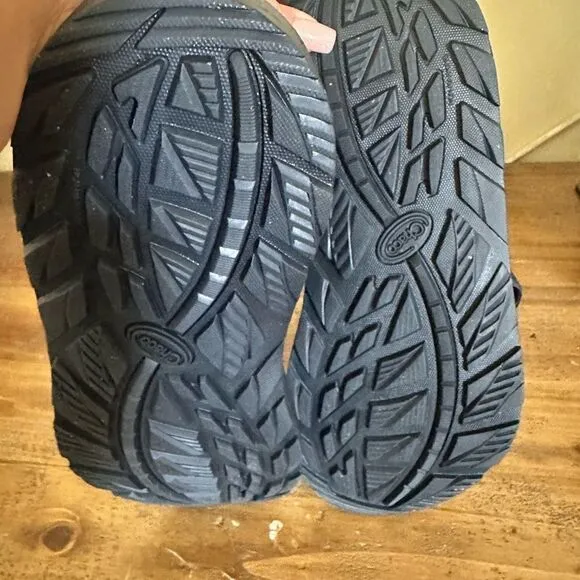 Chaco Navy Blue and Teal Sandal Slides,size 12