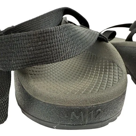 Chaco Sandals Mens‎ Size 12 Z2 Black Toe Loop Comfort Outdoor Hiking Shoes