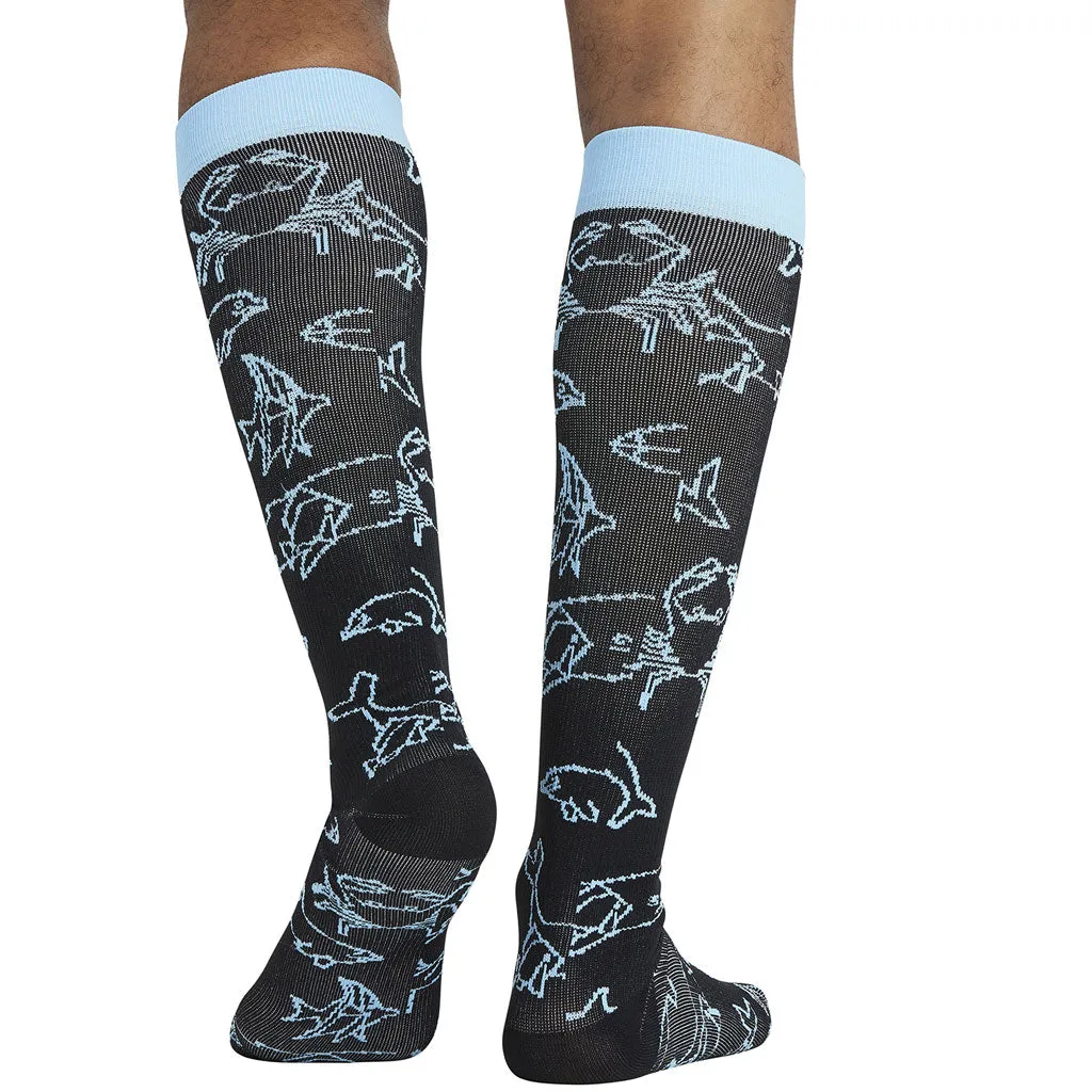 Cherokee Sea Sketch Men's Compression Socks