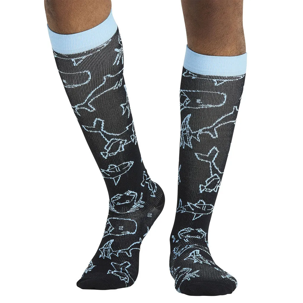 Cherokee Sea Sketch Men's Compression Socks