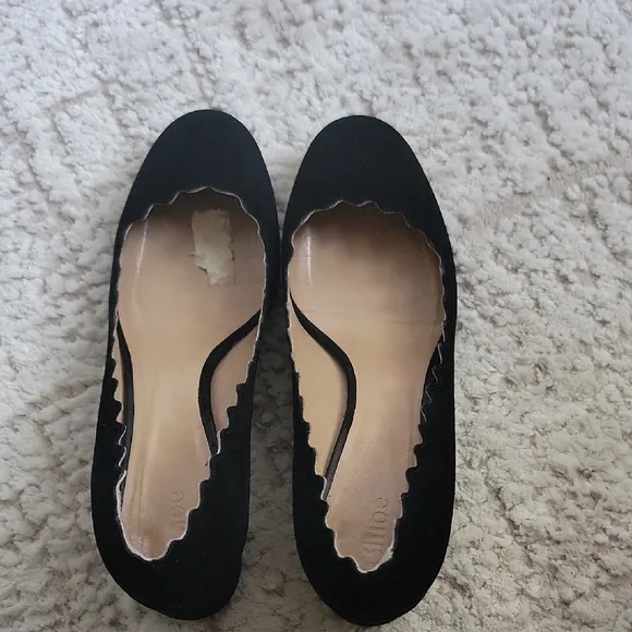 Chloe Black Suede Size 38 Org $495