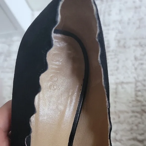 Chloe Black Suede Size 38 Org $495