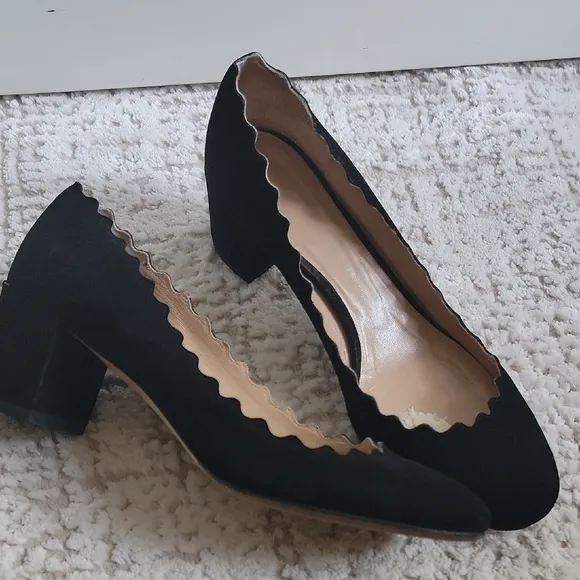 Chloe Black Suede Size 38 Org $495