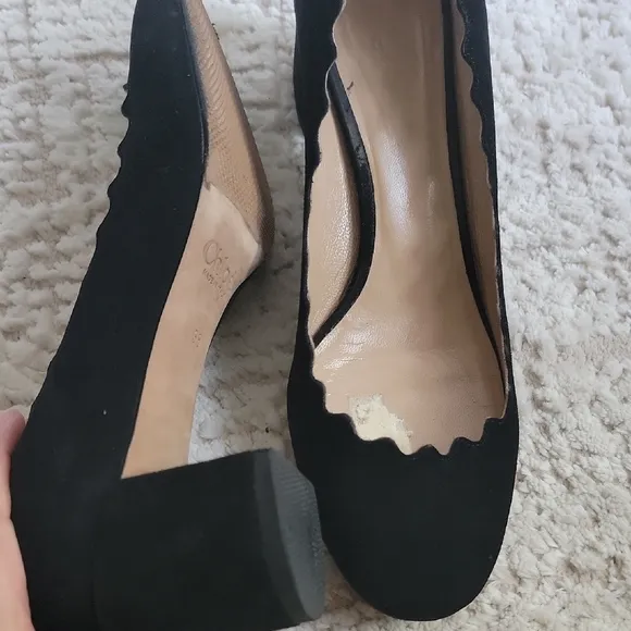 Chloe Black Suede Size 38 Org $495