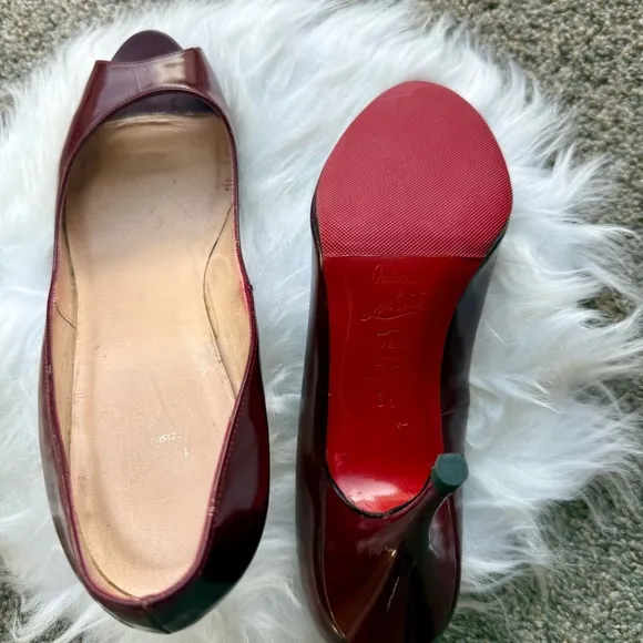 Christian Louboutin Peep-Toe Heels Size 38